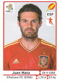 Juan Mata Spain samolepka EURO 2012 #301